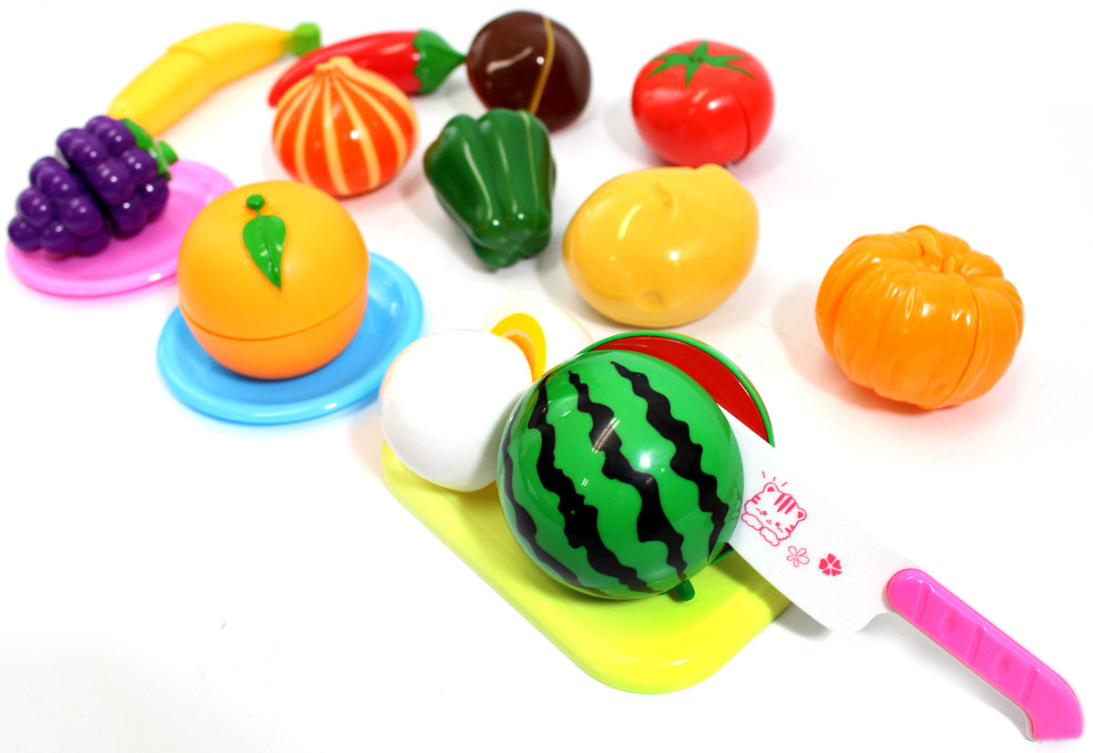AIDM Vegetables And Fruits Children'S Kitchen Toys Set Puzzle